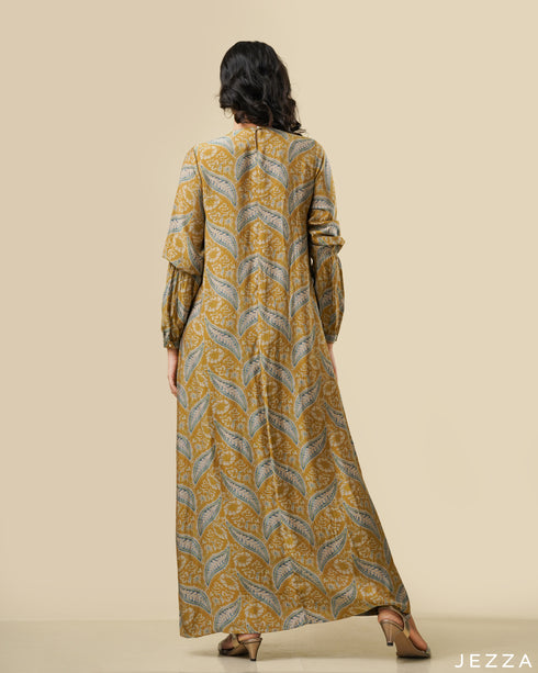 Printed Ankle Length A-Line Dress 58812