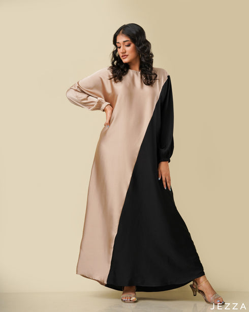 Color Block A-Line Dress 58421