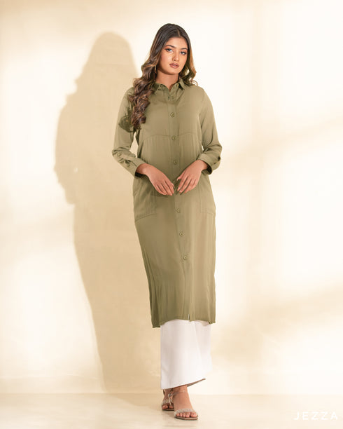 Midi Button Down Top 58191