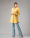 Sunny Ease: Mustard Collared Top 73401