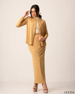Load image into Gallery viewer, Elegant Ribbed Spandex Three-Piece Set 61332/61351