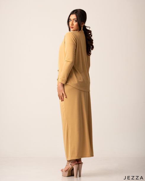 Elegant Ribbed Spandex Three-Piece Set 61332/61351