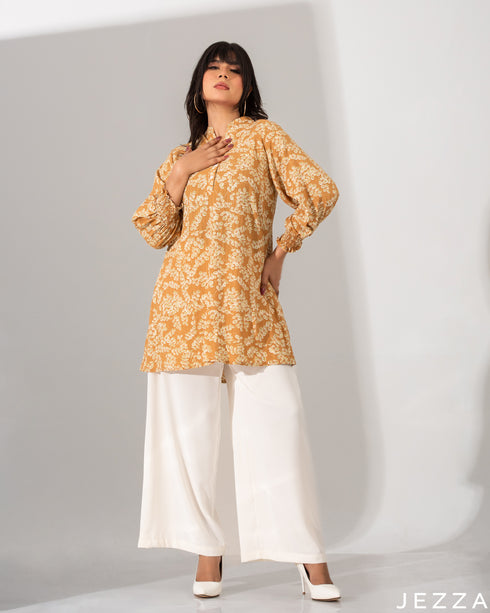 Printed Polyester Above Knee Top 58281