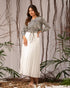 Pure Flow: White Ankle-Length Skirt 72791