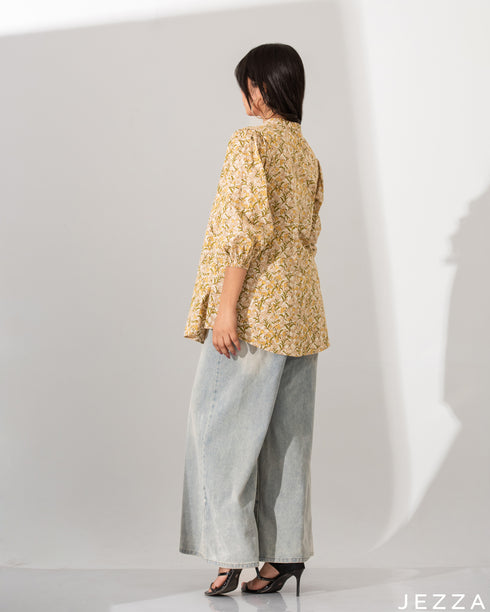 Printed Cotton Below Hip Top 59182