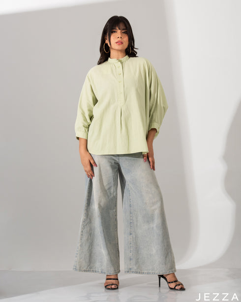 Below Hip Top In Cotton Fabric 58652