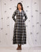 Tailored Charm: Plaid Lapel Ankle Dress 78211