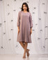 Soft Poise: Dusty Mauve Mandarin Top 76791