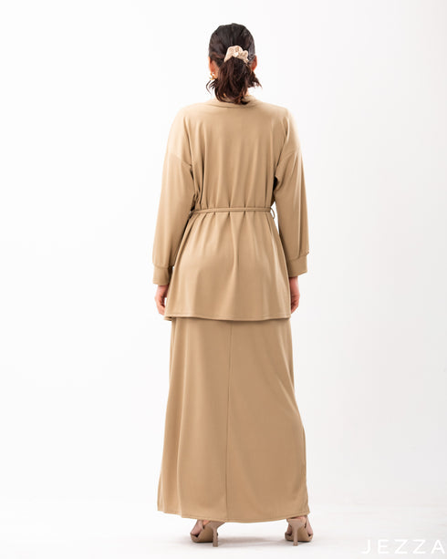 Ribbed Cardigan Dress Set 61381