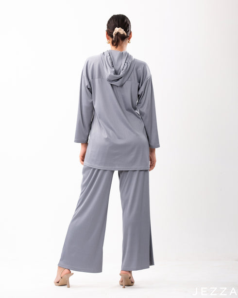 Cozy Rib Spandex Hoodie Set 57022