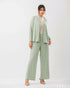 Ribbed Cardigan Pant Set 61471