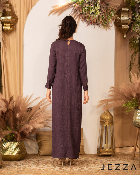 Brocaded A-Line Dress 48272