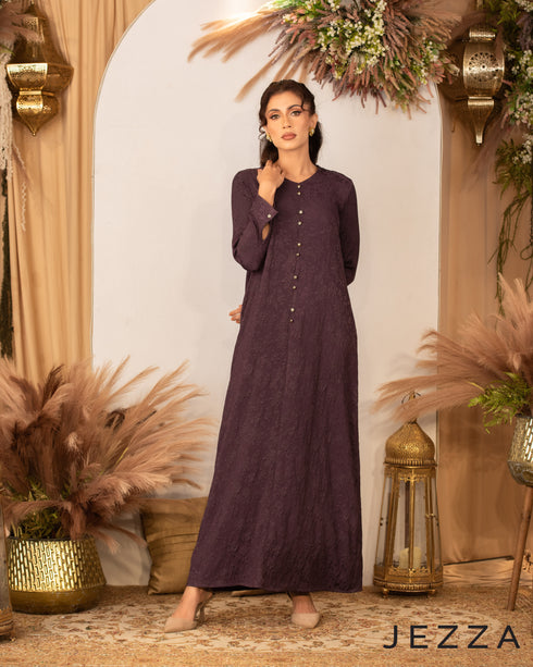 Brocaded A-Line Dress 48272