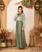 Crushed Polyester & Satin Long Sleeve Dress 62931