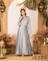 Crushed Polyester & Satin Long Sleeve Dress 62932
