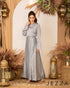 Crushed Polyester & Satin Long Sleeve Dress 62932