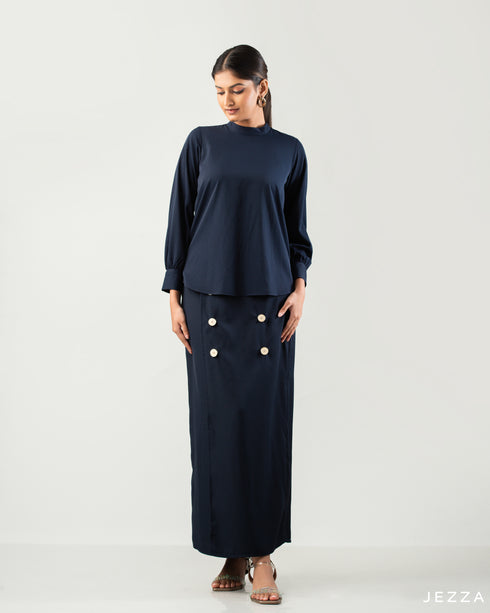 Chic Polyester Top and Skirt Set 59421/54802