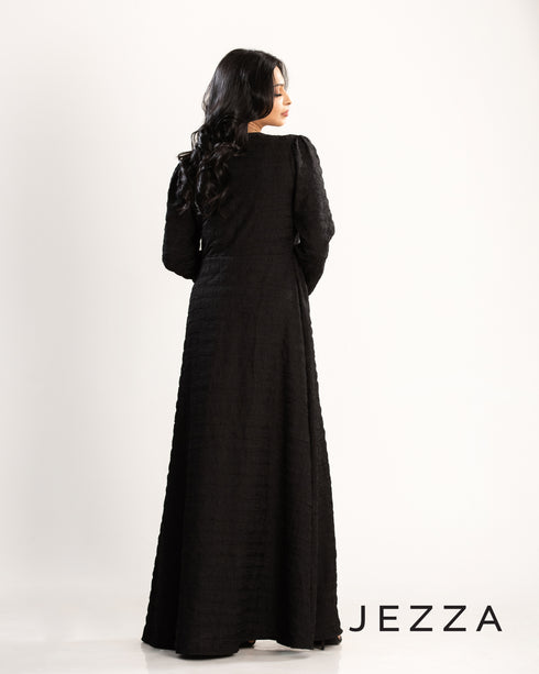 Double-Layered Crush Polyester Dress 63211