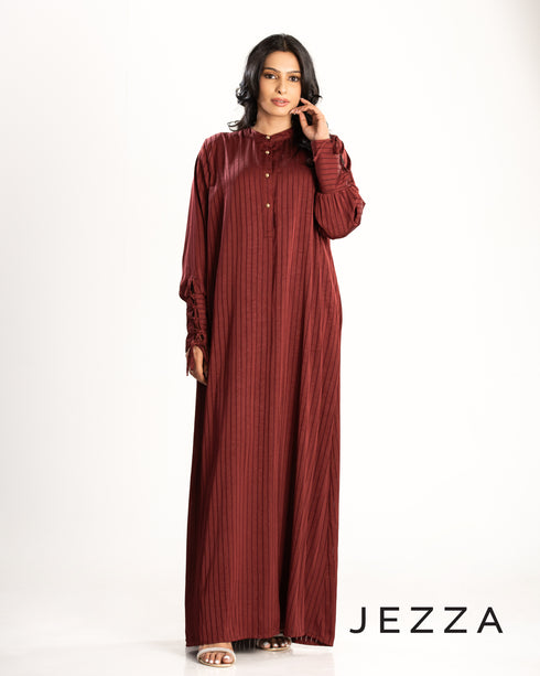 Satin A-Line Dress 63323