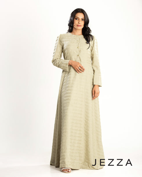 Double-Layered Crush Polyester Dress 63212