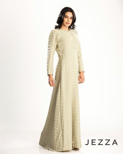 Double-Layered Crush Polyester Dress 63212