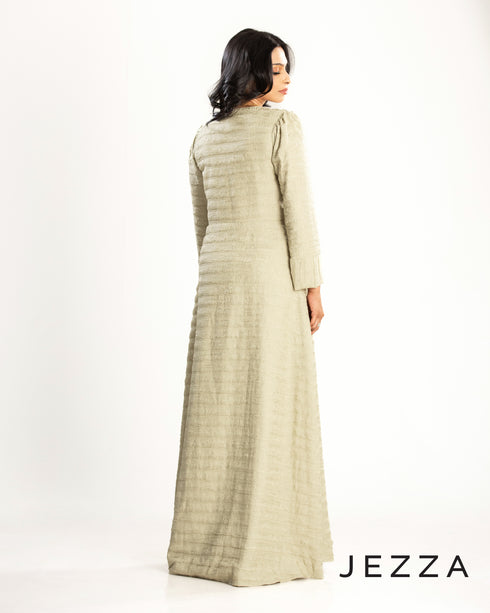 Double-Layered Crush Polyester Dress 63212