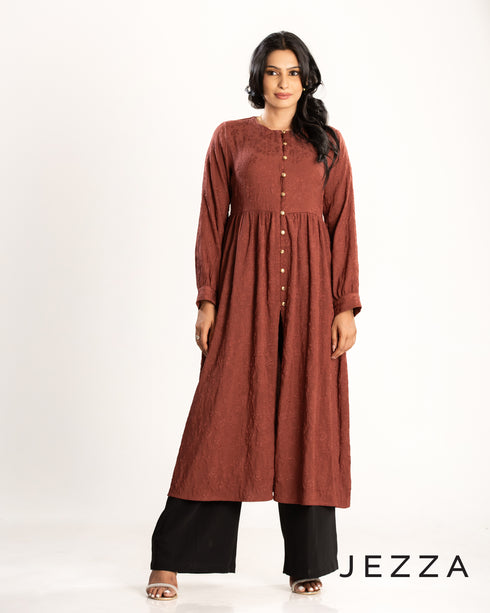 Brocade Polyester Midi Top 62171