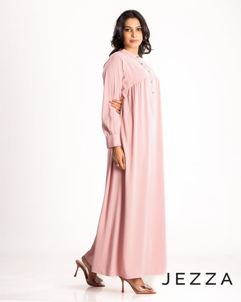 Mandarin Collar Georgette Dress 62652