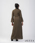 Mandarin-Collared Dress with Decorative Sleeve 48882
