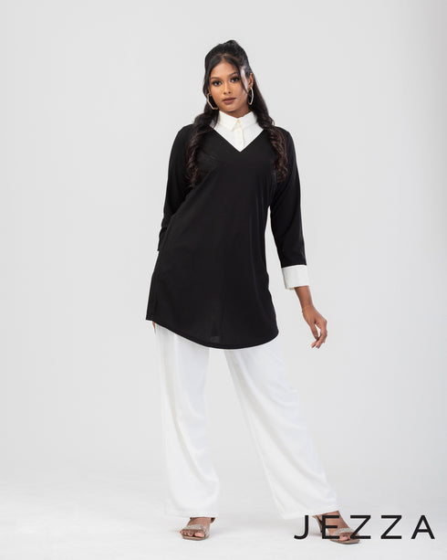 Color-Block Long Sleeve Top 63521