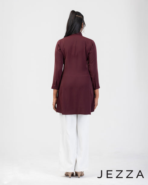 Structured Polyester Above-Knee Top 63721