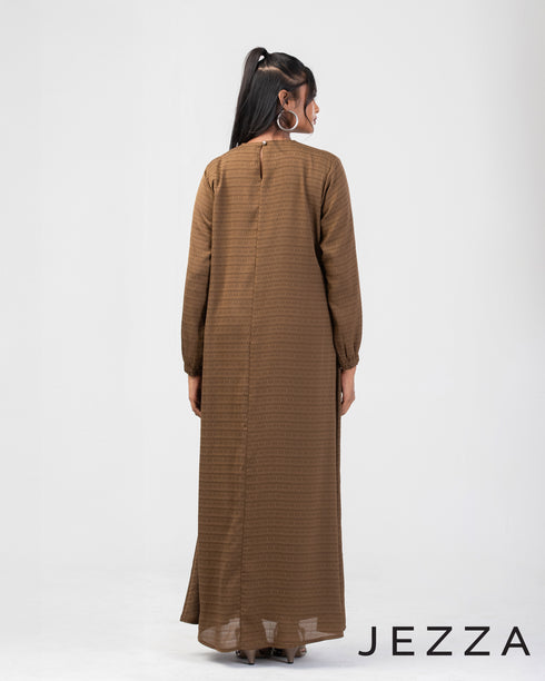 Long-Sleeve Maxi Dress 64751