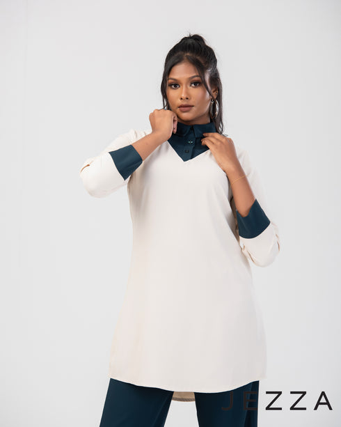 Color Block Below Hip Top 65441