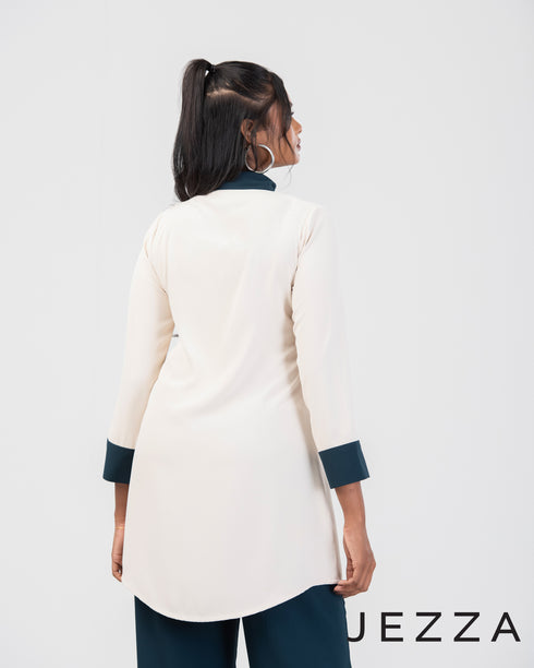 Color Block Below Hip Top 65441