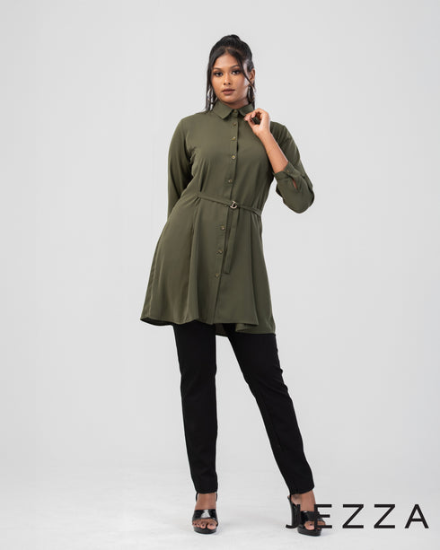 Structured Polyester Above-Knee Top 63722