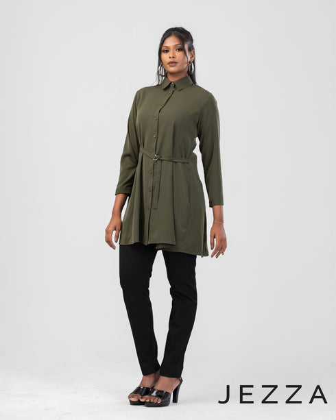 Structured Polyester Above-Knee Top 63722