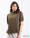 Everyday Ease: Short Sleeve Cotton Blend Top 66331