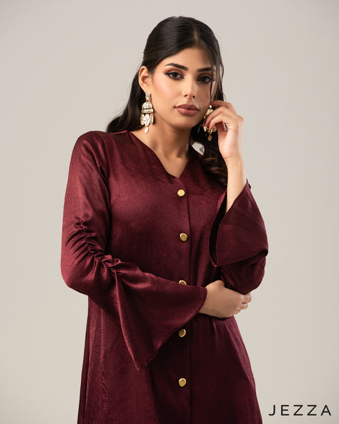 Lustre Luxe: Crushed Satin Co-Ord Set 66472