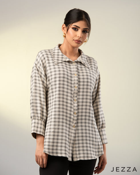 Modern Checks: Classic Shirt Top 66521