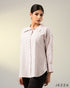 Refined Ease: Poly-Cotton Shirt Top 66531