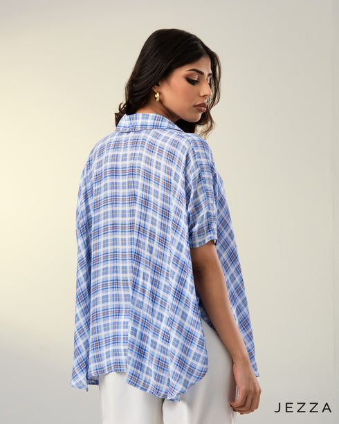 Breezy Ease: Short Sleeve Kaftan Top ( FREE SIZE ) 67251