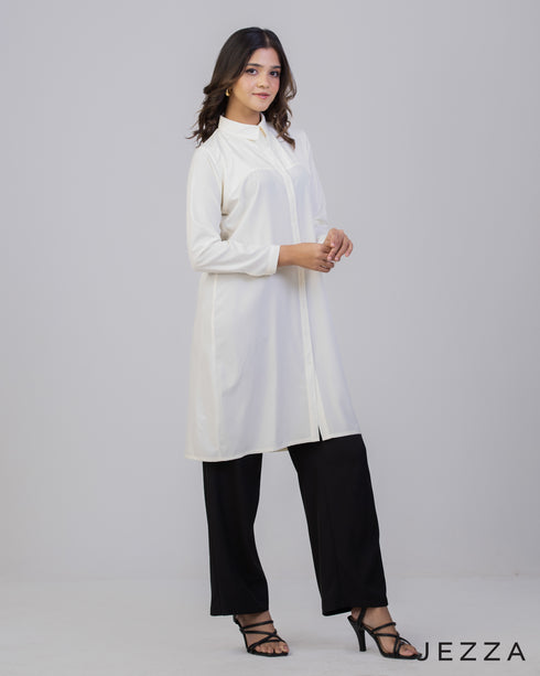 Polyester Knee-Length Top 66012
