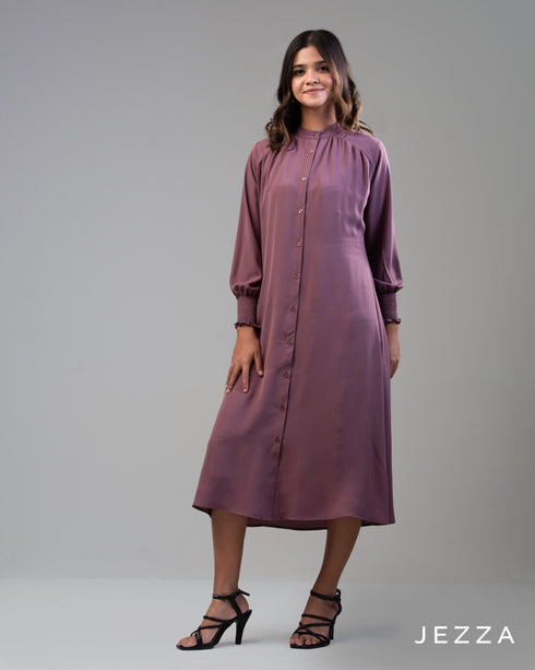 Grace Flow: Smocked Cuff Dress 66421