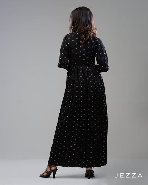 Print Poise: Pleated Dress 66491