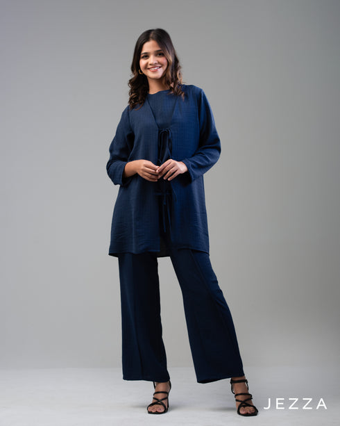 Textured Harmony: Cotton Three-Piece Set 65711