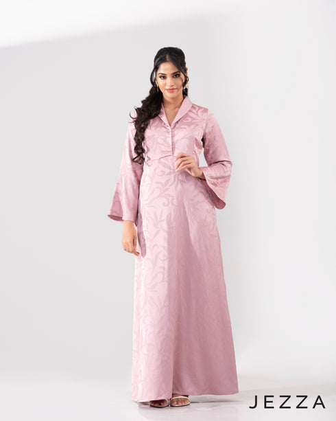 Regal Contour: Brocade Satin Dress 66381