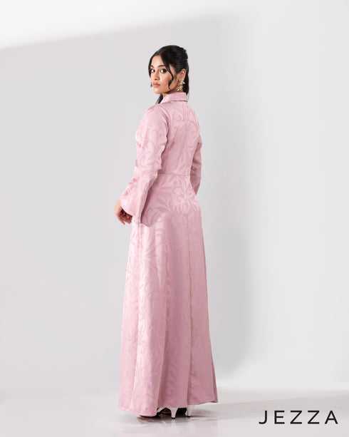 Regal Contour: Brocade Satin Dress 66381