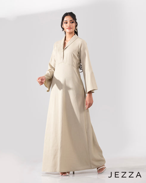 Textured Grace: Popcorn Polyester Dress 65151