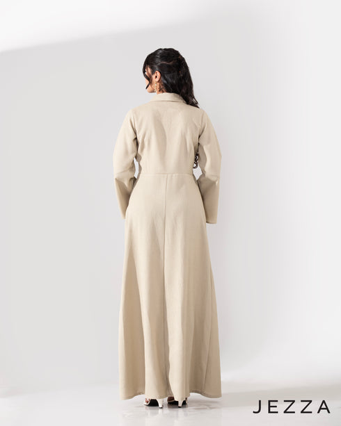 Textured Grace: Popcorn Polyester Dress 65151