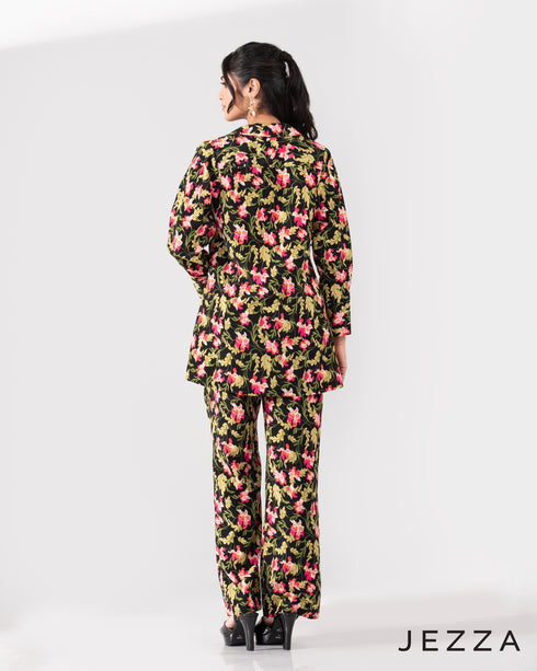 Printed Ease: Polycotton Top & Pant Set 66391 & 6553